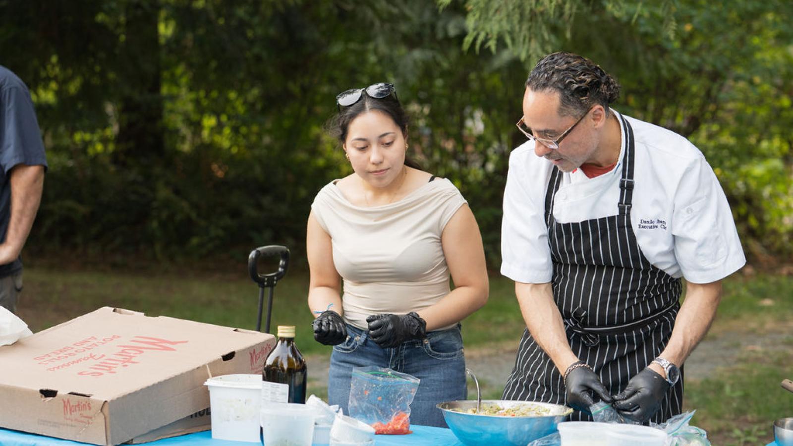 Chef demonstration at Social Streets
