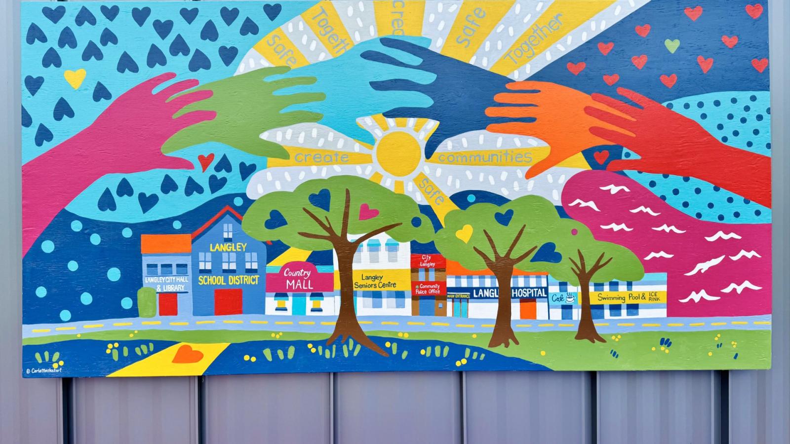 new mural at City Hall
