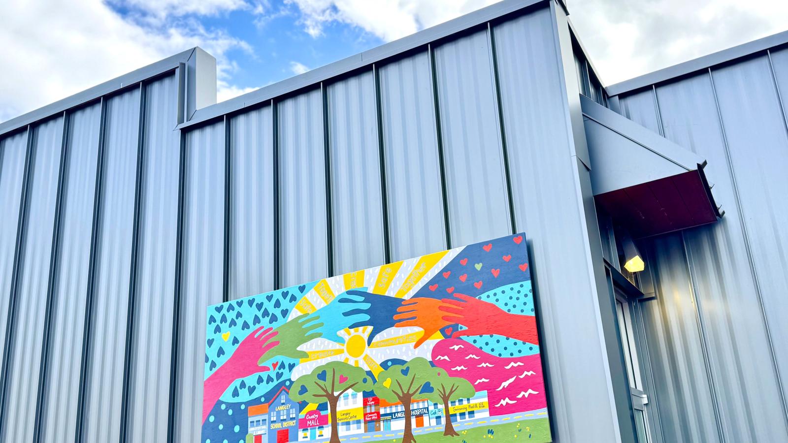new mural at City Hall