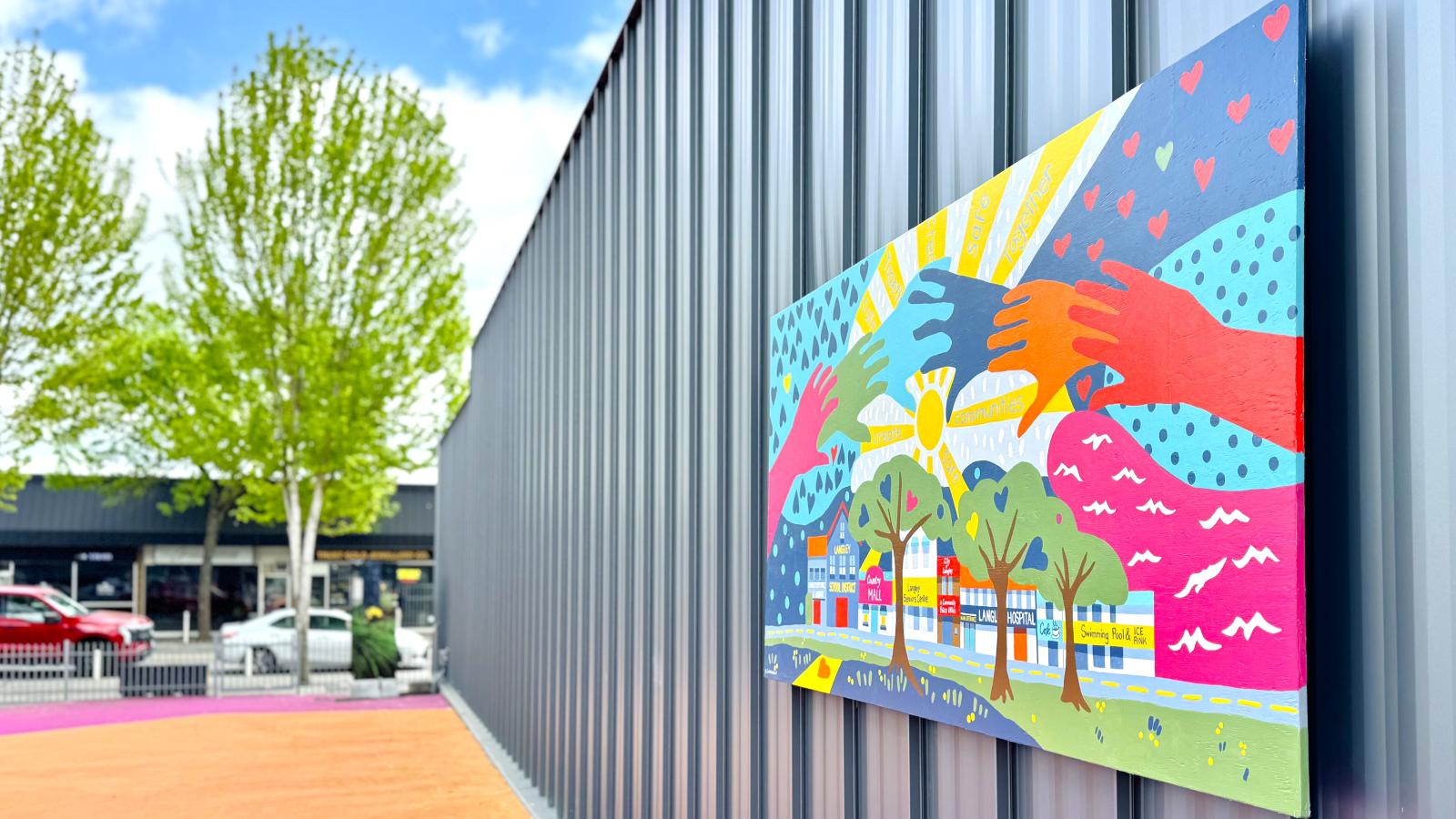 new mural at City Hall