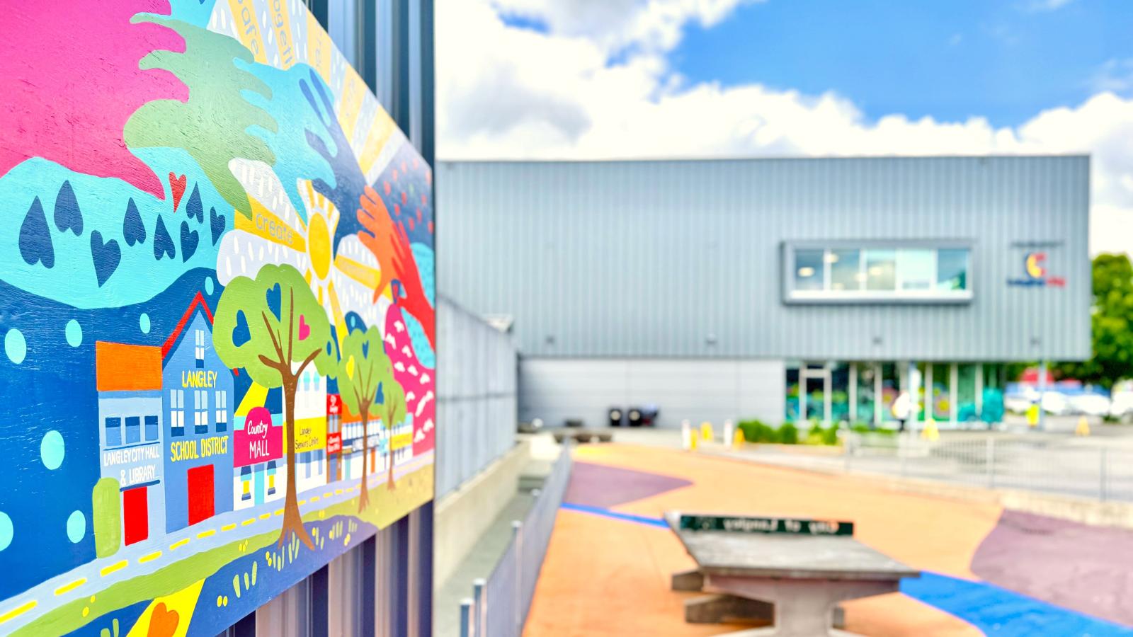 new mural at City Hall
