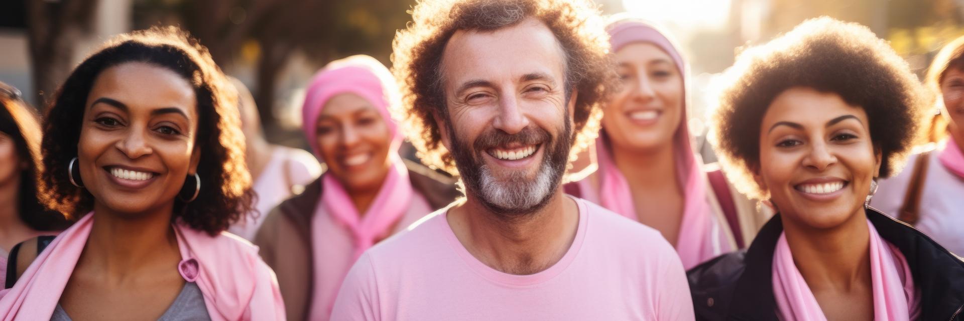 people wearing pink