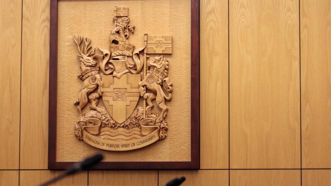 Council Chambers and Crest