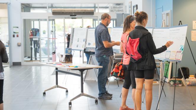 people from the public giving feedback at City Hall