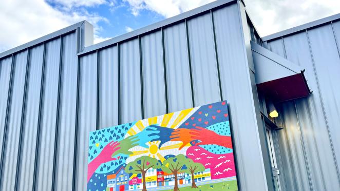 new mural at City Hall